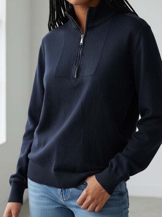 Banana Republic Sweaters - Banana Republic bamboo wool pull over sweater navy medium